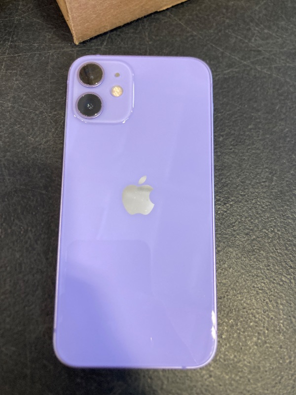Photo 1 of Apple iPhone 12 Mini, 128GB, Purple - Unlocked (Renewed)