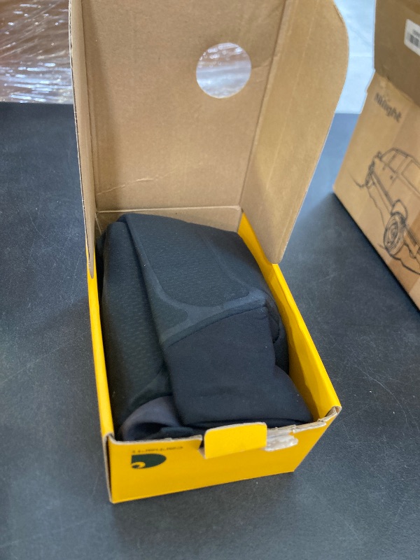 Photo 1 of Carhartt Universal Nylon Duck Canvas Fitted Bucket Seat Cover, Durable Seat Protection with Rain Defender, Single, Black
