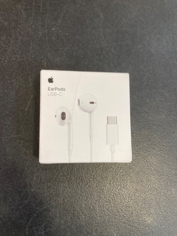 Photo 1 of Apple EarPods Headphones with USB-C Plug, Wired Ear Buds with Built-in Remote to Control Music, Phone Calls, and Volume