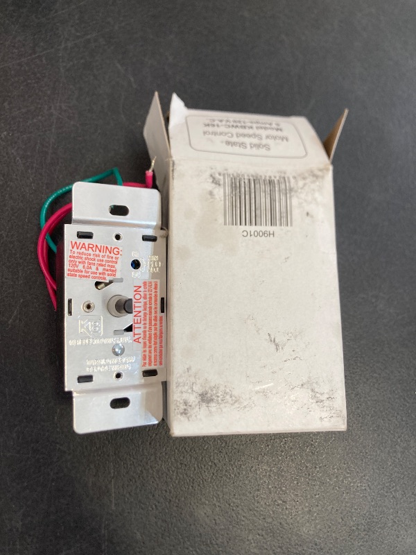 Photo 1 of Fantech WC 15 Speed Control with On-Off Switch, 120V, 5 Amp
