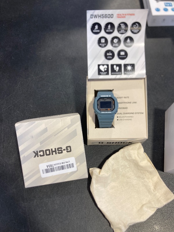 Photo 1 of Casio Men's G-Shock Move DW-H5600 Series, Multisport (Run, Walking, Gym Workout), Heart Rate Watch, Solar Assisted Watch, Blue Tooth with Fitness and Sleep Tracking