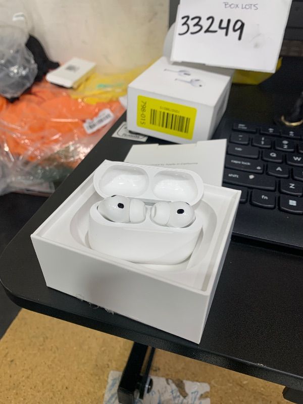 Photo 1 of Apple AirPods Pro 3 Wireless Earbuds, Active Noise Cancellation, Live Translation, Heart Rate Sensing, Hearing Aid Feature, Bluetooth Headphones, Spatial Audio, High-Fidelity Sound, USB-C Charging