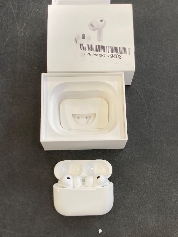 Photo 1 of Apple AirPods Pro 3 Wireless Earbuds, Active Noise Cancellation, Live Translation, Heart Rate Sensing, Hearing Aid Feature, Bluetooth Headphones, Spatial Audio, High-Fidelity Sound, USB-C Charging