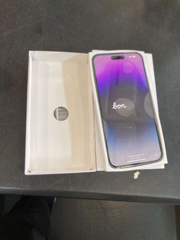 Photo 1 of Apple iPhone 14 Pro Max, 128GB, Deep Purple - Unlocked (Renewed)