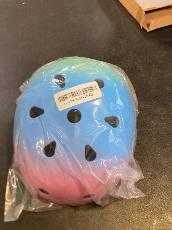 Photo 1 of JEEFREE Adjustable Color Gradient Toddler Kids Bike Helmet for 3-5-8-14+Ages Girls Boys.Skateboard Bicycle Toddler Helmet 2-4 Years for Multi-Sports Cycling Scooter Inline Roller Skates Rollerblading