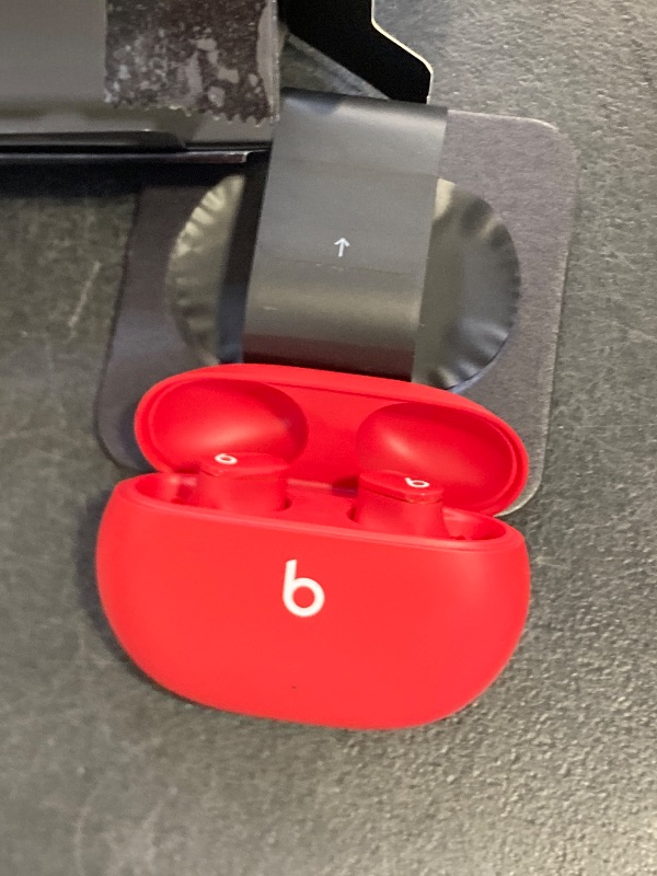 Photo 1 of Beats Studio Buds - True Wireless Noise Cancelling Earbuds - Compatible with Apple & Android, Built-in Microphone, IPX4 Rating, Sweat Resistant Earphones, Class 1 Bluetooth Headphones - Red