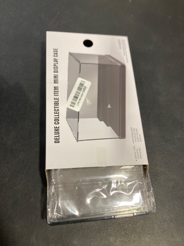 Photo 1 of Acrylic Display Case for Figures Dustproof, Clear Display Box with Building Base, Collection Bricks Storage Blocks Aciton Figure Showcase(Black)