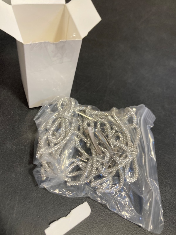 Photo 1 of 12 Pcs 3.2''x2.8'' Silver Glitter Christmas Bows Ornaments with Clip Metal Shiny Christmas Tree Decorations Bows for Wreath Garland Xmas Party Decorations Wedding Baby Shower Home Indoor Outdoor