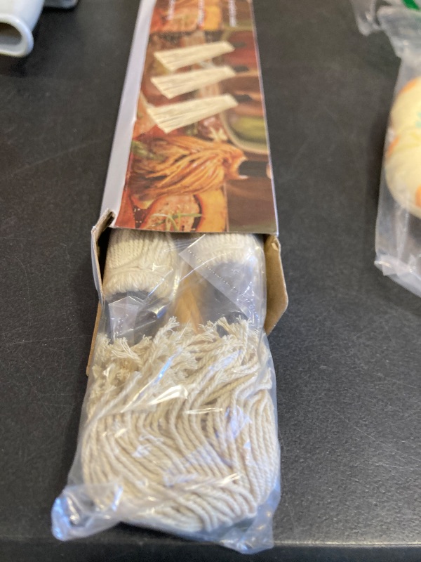 Photo 1 of 18 Inch Grill Basting Mop Wooden Long Handle with 4 Extra Replacement Heads for BBQ Grilling Smoking Steak