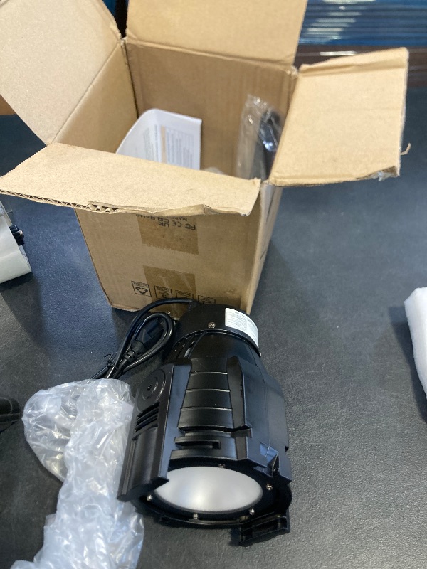 Photo 1 of 1Packs Spotlights COB 80W Stage Light Par Lights Party Warm&Cold White Professional DMX Spotlights Portable Metal Housing Strobe Light Bright for Church, Party, Concert, Theater, Gig Bar, Wedding