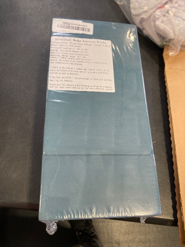 Photo 1 of 2 Pack Squat Wedge Blocks, Supportive Foot Wrist Exercise Wedge Blocks for Squat,Yoga, Pushup, Balance, Stretch, Strength, Pilate, Plank, Physical Therapy, EVA Riser Block for Men Women