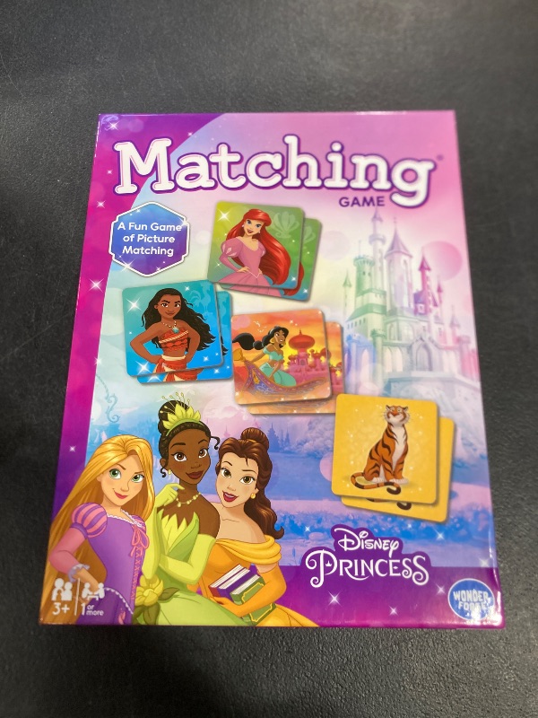 Photo 1 of Wonder Forge Disney Princess Matching Game - Fun Memory Game for Kids Ages 3 and Up - Toddler Learning Toy Featuring Belle, Ariel, and Elsa and more Disney Princesses - Packaging May Vary