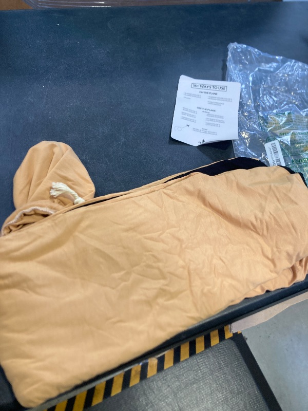 Photo 1 of 16-in-1 Compact Travel Blanket with Bag – Reversible, Ultra Soft Bamboo Airplane Blanket with Hidden Pocket - Packable for Flights, Camping, Picnic, Travel Essentials