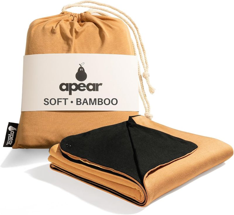 Photo 1 of 16-in-1 Compact Travel Blanket with Bag – Reversible, Ultra Soft Bamboo Airplane Blanket with Hidden Pocket - Packable for Flights, Camping, Picnic, Travel Essentials