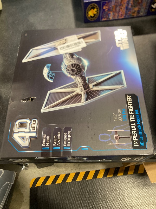 Photo 1 of 4D Build, Star Wars Imperial Tie Fighter 3D Model Kit, Star Wars Collectibles & Desk Decor, Adult Puzzle, Building Toys, 120 Pieces, 3D Puzzles, Gift Ideas for Ages 12 & Up