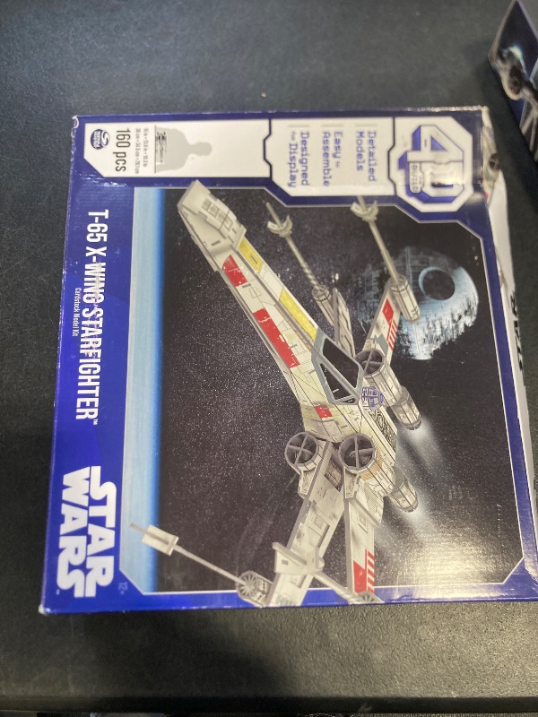 Photo 1 of 4D Build, Star Wars T-65 X-Wing Starfighter 3D Model Kit, Star Wars Collectible & Desk Décor, Adult Puzzle, Gift Ideas for Ages 12 & Up