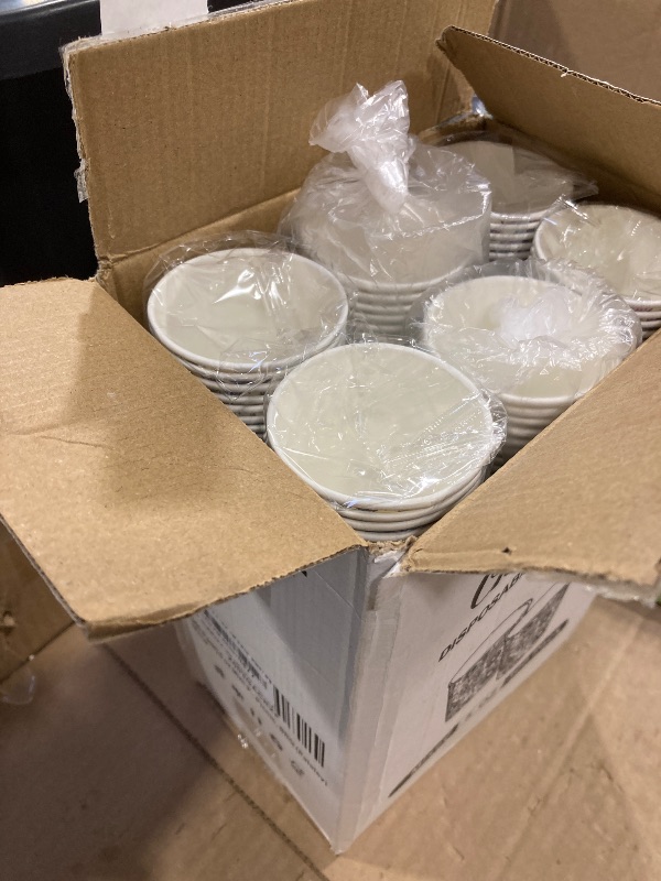 Photo 1 of Clawsoff 180 Pack 8 oz Paper Cups, Brown Kraft Disposable Paper Coffee Cups, Unbleached Paper Cups for Hot/Cold Beverage Party, Picnic, Travel, and Events.