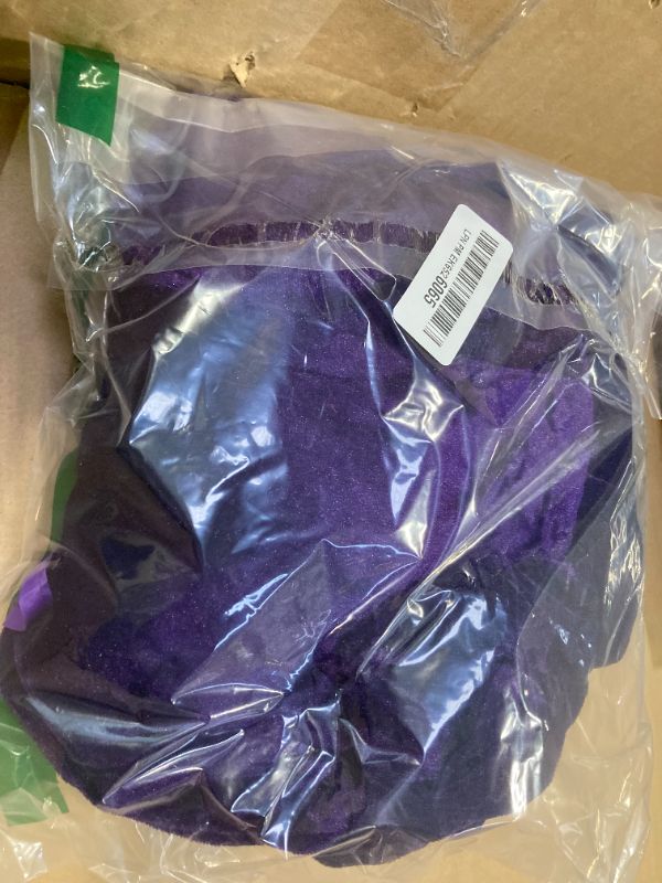 Photo 1 of KAKU NANU Hooded Cloak Unisex Adult Velvet Cape Halloween Vampire Witch Cape for Men and Women Cosplay Costumes(Purple,XL)
