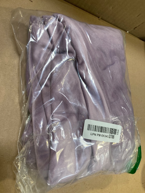 Photo 1 of 2 Pack Zippered Velvet Standard Pillowcases, Super Soft and Cozy Luxury Fuzzy Flannel Pillow Cases with Zipper, 20x26 Inches, Purple