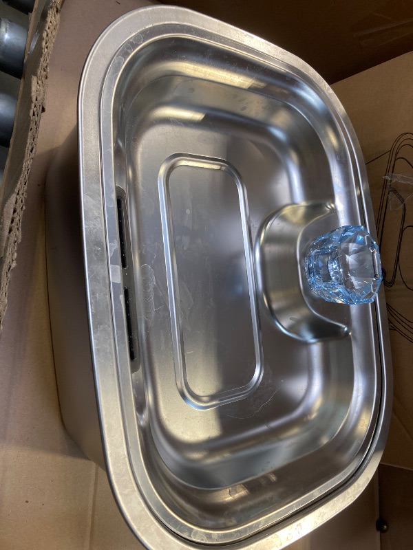 Photo 1 of Dog Water Fountain for Large Dogs: 11L/3G Dog Fountain Stainless Steel - Big Pet Drinking Fountain Indoor -Super Quiet Water Fountain for Dogs Water Bowl Dispenser for Large Dog Cats & Multi-Pet Home