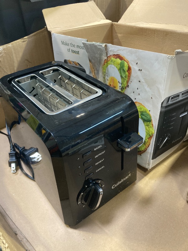 Photo 1 of Cuisinart CPT-122BK 2-Slice Compact Plastic Toaster, Black