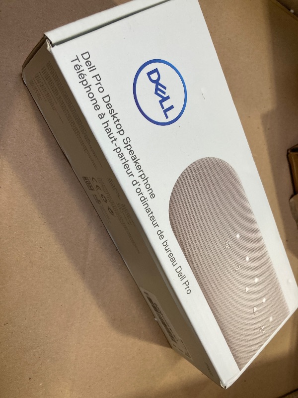Photo 1 of Dell SP3022 USB Computer Speaker for PC, Laptop, Monitor, Business Conference-Mini Soundbar Speakerphone, AI Noise Echo Cancellation, Full Duplex Audio, 2 x 1.8W, MS-Teams Certified - Platinum Silver