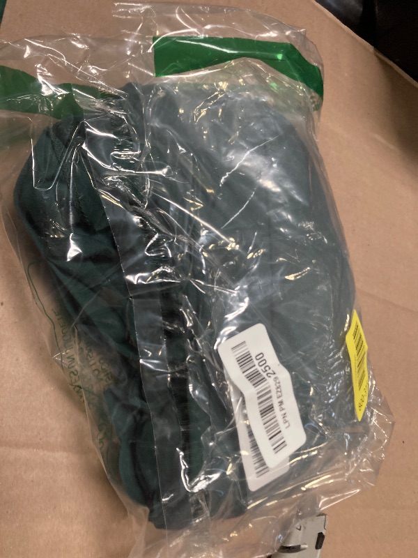 Photo 1 of 2XL---FZZOR Women's Summer Casual Ruffle Short Sleeve Wrap V-Neck A-Line Loose Fit Swing Party Work Midi Dress with Pockets DarkGreen