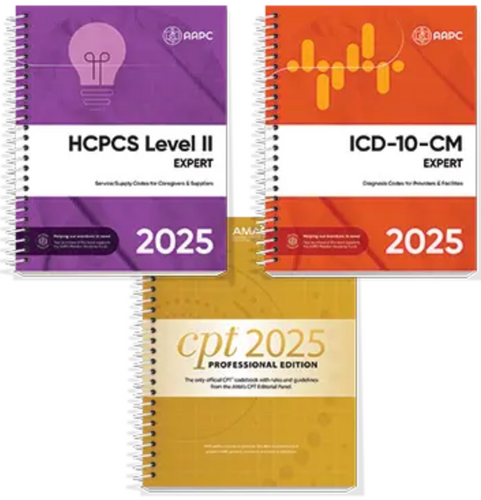 Photo 1 of 2025 CPT, ICD-10-CM, HCPCS Bundle
