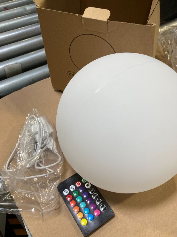 Photo 1 of COPU LED Night Light Ball Globe Lamp with Remote 8 Inch 16 RGB Colors Dimmable Mood Lights Rechargeable Outdoor Globe Light for Patio Nursery or Home Decor IP65 Waterproof Ball Light