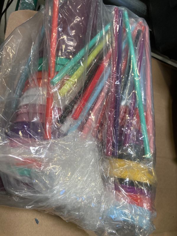 Photo 1 of 24 Pack Plastic Tumblers with Lids and Straw, Reusable Cups with Lids and Straws Colorful Cups for Cold Drink Iced Coffee, Plastic Tumbler Bulk for Party Birthday Gifts (24 oz, Stylish Colors)