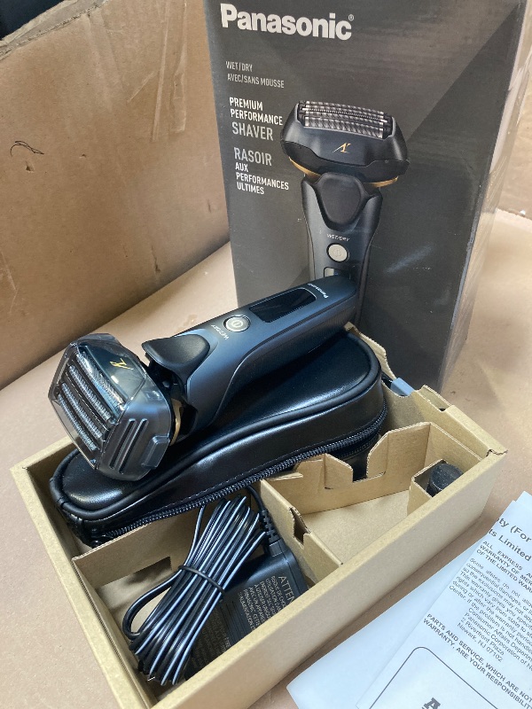 Photo 1 of Panasonic ARC5 Electric Razor for Men with Pop-up Trimmer, Wet Dry 5-Blade Electric Shaver with Intelligent Shave Sensor and 16D Flexible Pivoting Head - ES-LV67-K (Black)