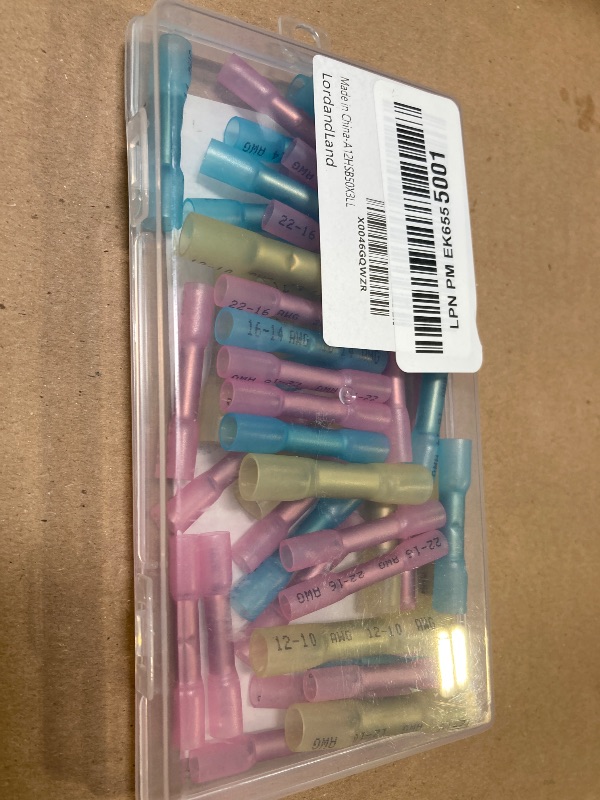 Photo 1 of 50 Pcs Heat Shrink Butt Connectors Kit,Heat Shrink Wire Connectors,Waterproof Insulated Marine Automotive Crimp Terminals Butt Splice for Marine Automotive Motorcycle Truck Electrical