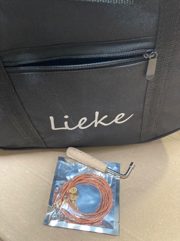 Photo 1 of LIEKE Lyre Harp 16 Strings with Bag Tuning Wrench,Metal Strings,Mahogany Body and Copper Saddle,Professional Lyre Harp instrument Gift for Beginner Musician
