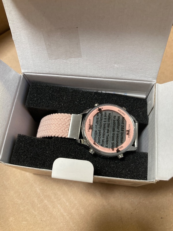 Photo 1 of Hearkent Ladies Pedometer Watch for Walking-Step Tracker Watch with Calories Counter-Non Bluetooth Pedometer Watches-LCD Large Numbers-30M Waterproof Watch-Wrist Watch Step Counter for Women(Pink)