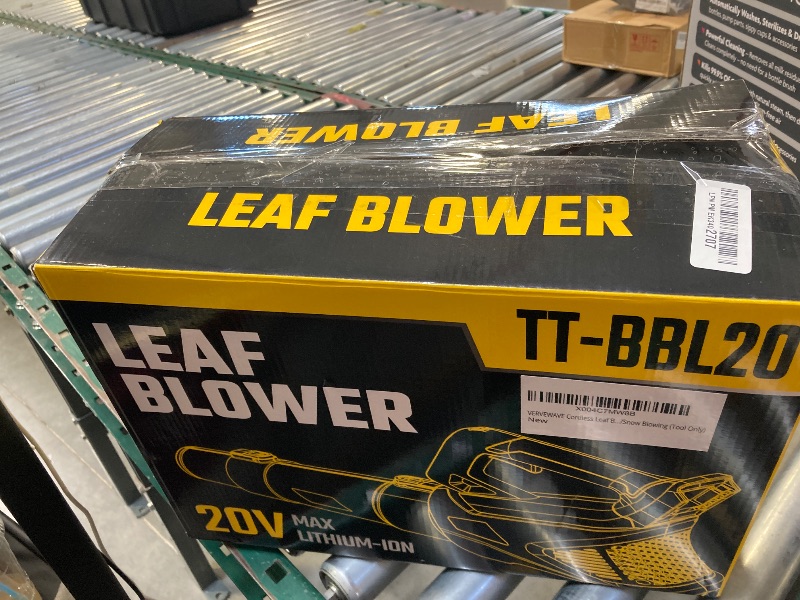 Photo 1 of VERVEWAVE Cordless Leaf Blower for Dewalt 20V Max Battery (No Battery), Electric Blower Cordless Up to 500CFM with 5-Speed Mode, Powerful Leaf Blower for Lawn Care Dust/Snow Blowing (Tool Only)
