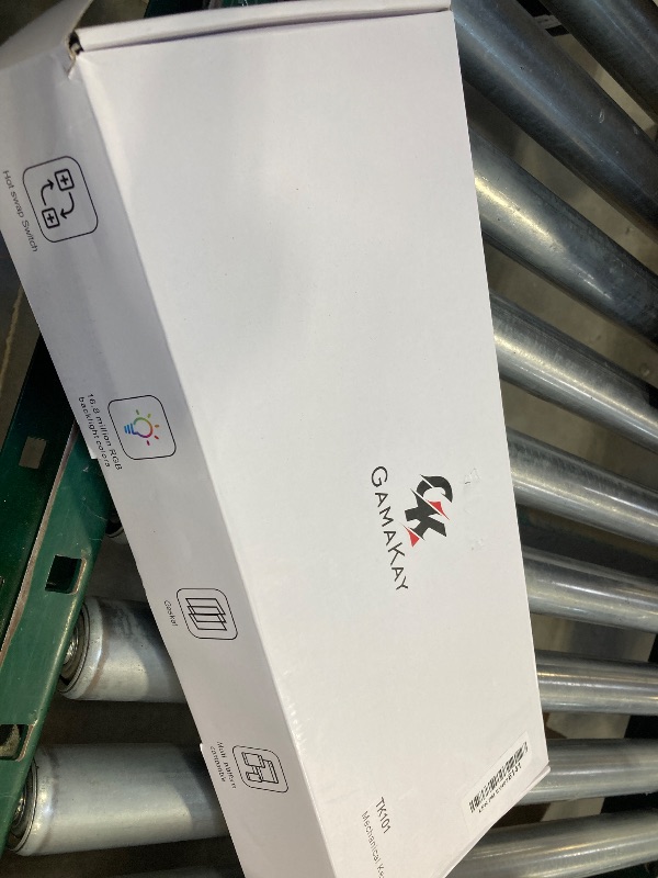Photo 1 of GK GAMAKAY TK101 98% Mechanical Keyboard with Number Pad, Hot Swappable, Pre-lubed Tactile Switches, Tri-Mode Bluetooth/2.4GHz/USB-C 101 Keys RGB Backlit Gaming Keyboard (White&Gray, Pluto Swicth)