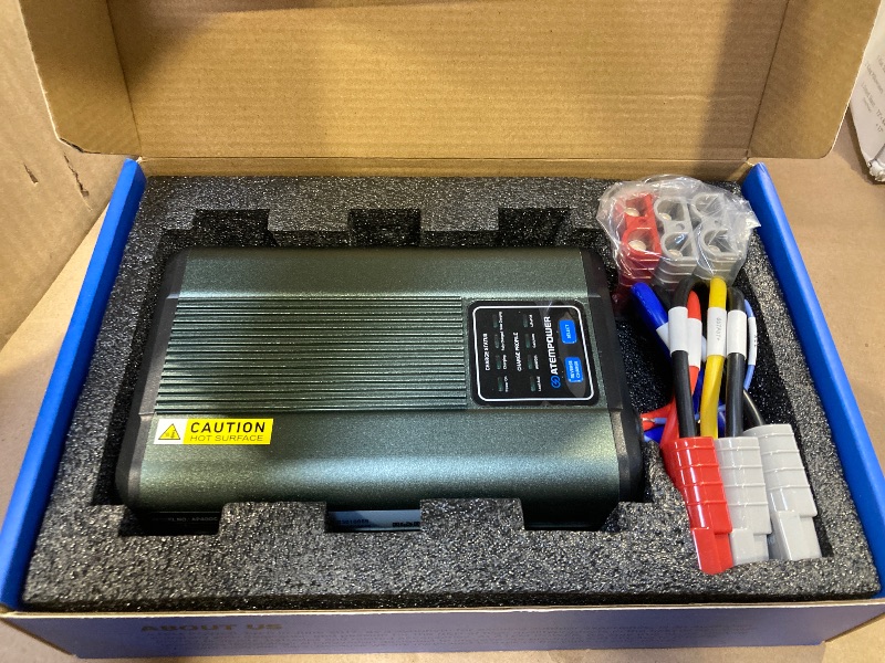 Photo 1 of ATEM POWER 40A DC to DC Battery Charger with Anderson Plug Reverse Charge Solar Input MPPT for AGM, Gel, Calcium, Lead Acid, LiFePO4 Batteries of 4WDs, RVs, Campers, Trailers On-Board Charger