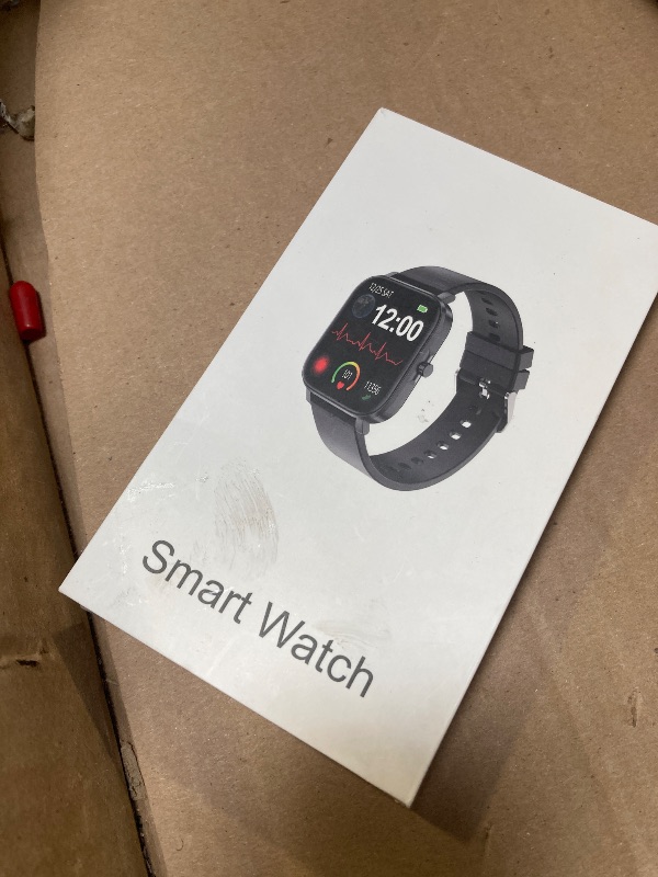 Photo 1 of Smart Watch for Men Women Compatible with iPhone Samsung Android Phone 1.69 inch Full Touch Screen IP68 Waterproof Bluetooh Fitness Tracker Heart Rate/Sleep Monitor (Starlight)