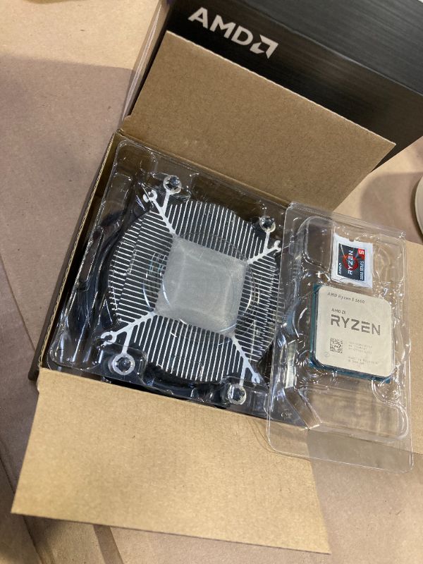 Photo 1 of AMD Ryzen 5 5600 6-Core, 12-Thread Unlocked Desktop Processor with Wraith Stealth Cooler