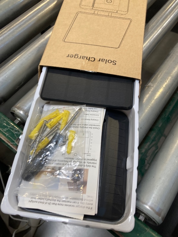 Photo 1 of QIBOX Solar Charger Compatible with Battery Doorbell (2024 Release), Waterproof Continuously Solar Panel, Adjustable Panel, Only for USB-C Port Video Doorbell, Not for Other Port