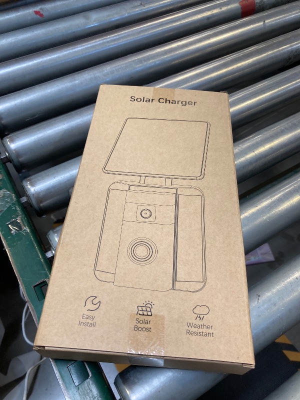 Photo 1 of QIBOX Solar Charger Compatible with Battery Doorbell (2024 Release), Waterproof Continuously Solar Panel, Adjustable Panel, Only for USB-C Port Video Doorbell, Not for Other Port