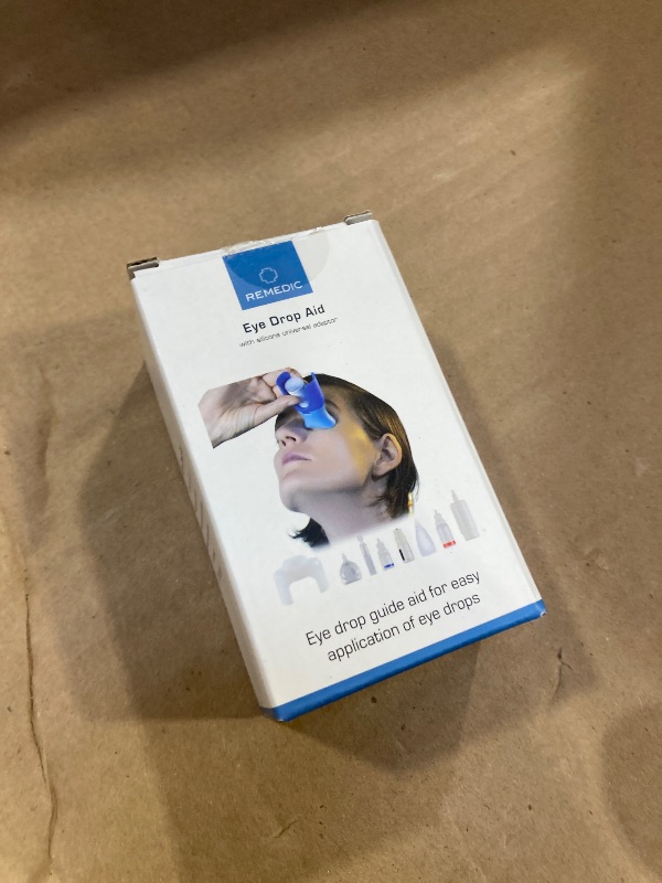 Photo 1 of Remedic Eye Drop Guide with Silicone Adapter – Reusable Tool for Clean, Precise Eye Drop Application – Easy to Use Eye Drop Helper for Seniors, Caregivers & Family – Fits Most Eye Drop Bottles