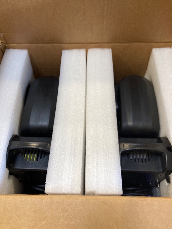 Photo 1 of Moving Head Light 2 Pack 120W LED Beam Stage Light 8 Colors 8 Gobos DJ Lights Moving Head Infinite Rotating 8-Facet Prisms Spot Sound Activated DMX for Wedding Live Show Christmas Party