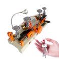 Photo 1 of Kagrote 110V Double Head Key Duplicator Machine, 180W Manual Key Cutter with Tungsten Carbide Blades & Depth Adjustment for House/Car Locksmithing