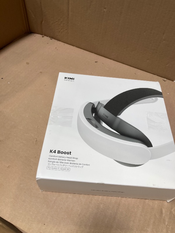 Photo 1 of KIWI design K4 Boost Battery Head Strap for Meta Oculus Quest 3/3S, Adjustable VR Headband Accessories with Dual Charge, Extend Playtime & Reduce Facial Stress