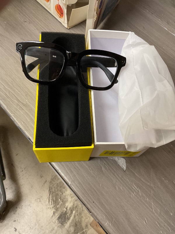 Photo 1 of KOIPSSE AI Smart Camera Glasses: HD 1080P Video Recording and Photo Taking, Translation, Assistant Conversation, Suitable for Outdoor and Indoor, Cycling, Hiking Travel (Transparent Anti-Blue Light)