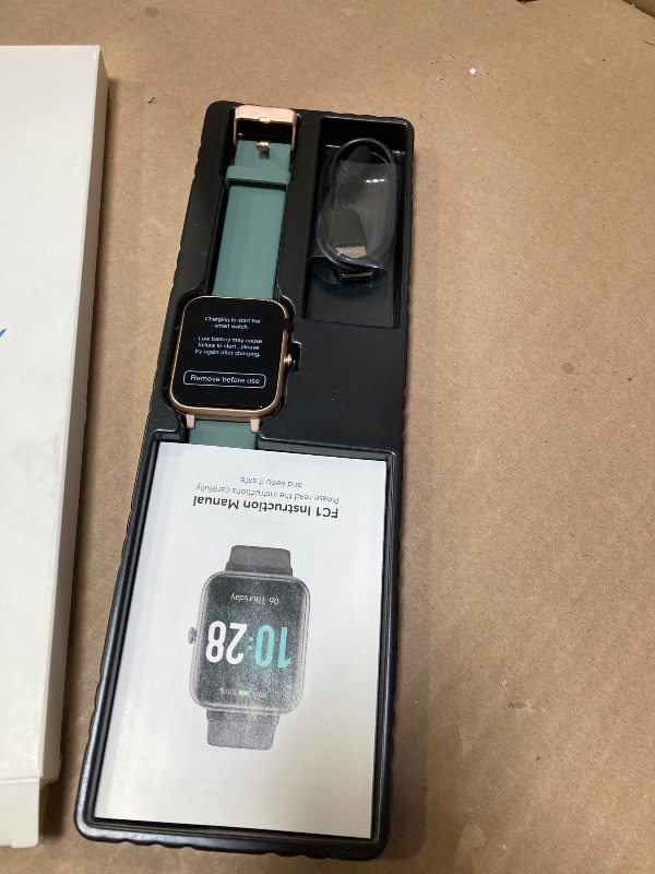 Photo 1 of GRV Smart Watch for iOS and Android Phones (Answer/Make Calls), Watches for Men Women IP68 Waterproof Smartwatch Fitness Tracker Watch with Heart Rate/Sleep Monitor Steps Calories Counter (Green)