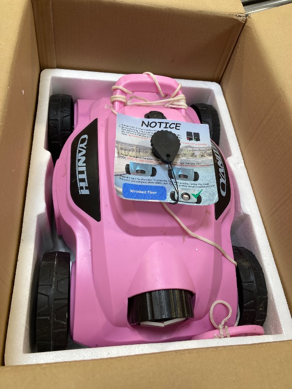 Photo 1 of HDPEAK MF-PC01 Cordless Robotic Pool Cleaner Vacuum Rechargeable PINK