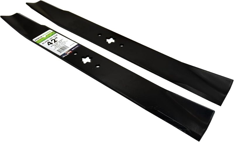 Photo 1 of Maxpower 561556B Blade Set for 42" Cut MTD, Cub Cadet, Troy-Bilt Replaces OEM No. 742-04308, 742-04312, 942-04308, 942-04312