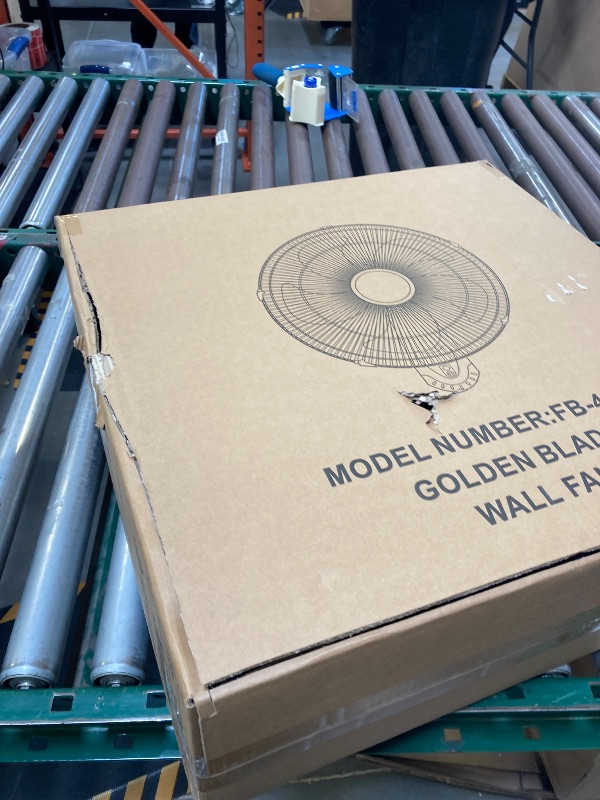 Photo 1 of 18 Inch Wall Mount Fan with Remote High Velocity Wall-Mounted Fans, 3-speed Wall Oscillating Quiet Fan with 18" Blades Adjustable Tilt and Timing for Bedroom Gym Office Warehouse Garage